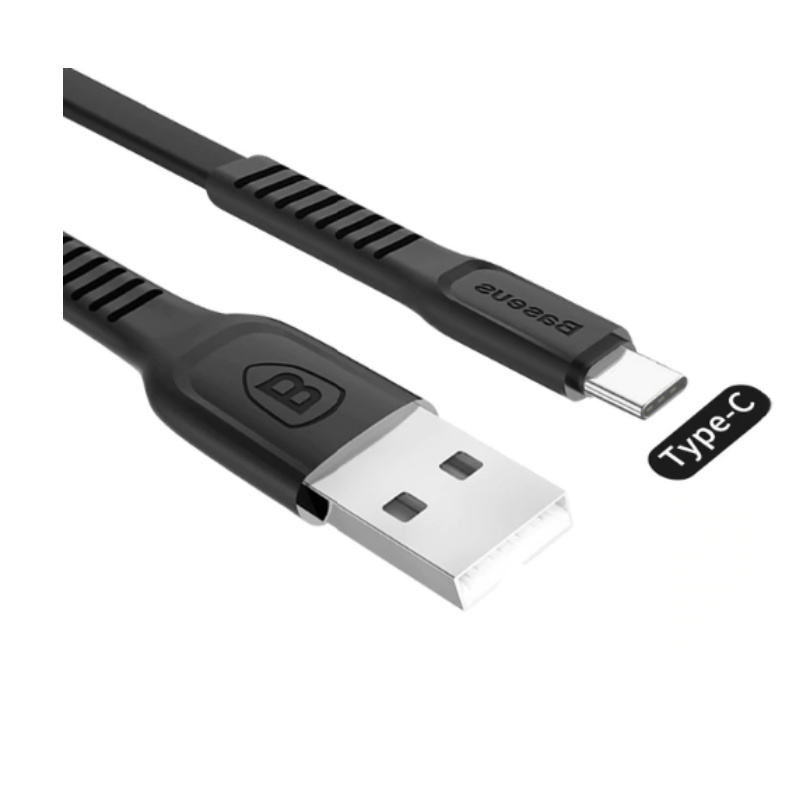 Кабель Baseus CALZY-B02 USB-Type-C 1м, Чёрный