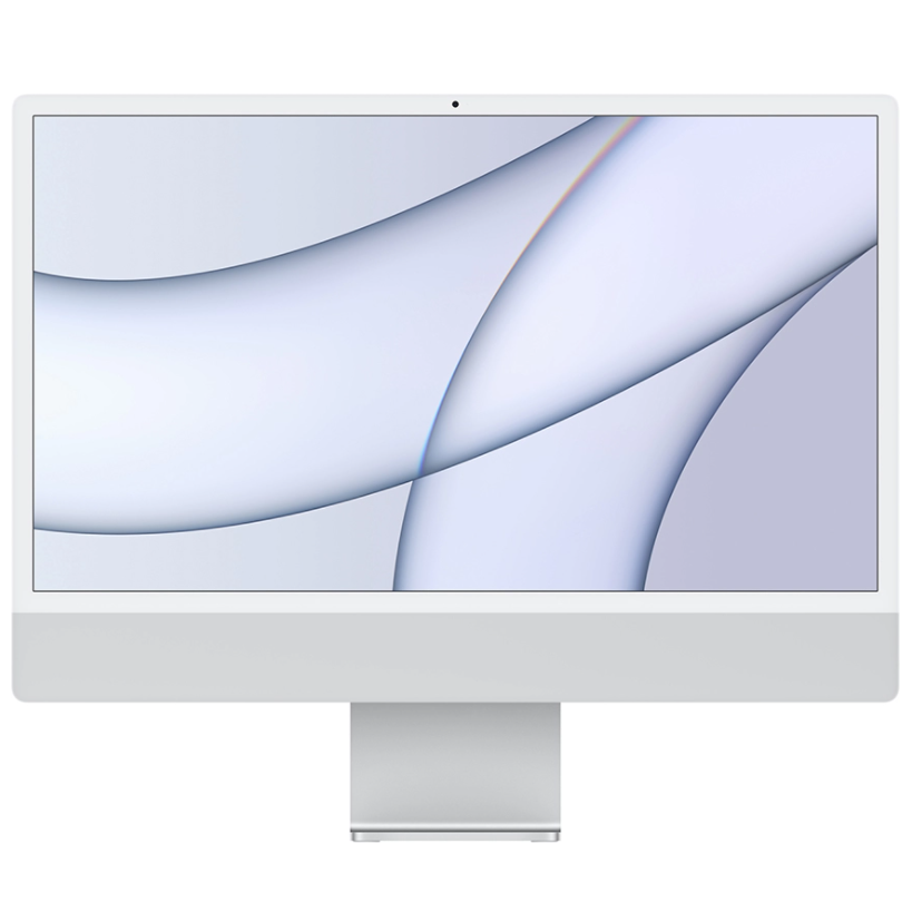Моноблок Apple iMac 24" Retina 4,5K (M1 8C CPU, 8C GPU) 8 Гб, 256 Гб SSD Серебристый MGPC3