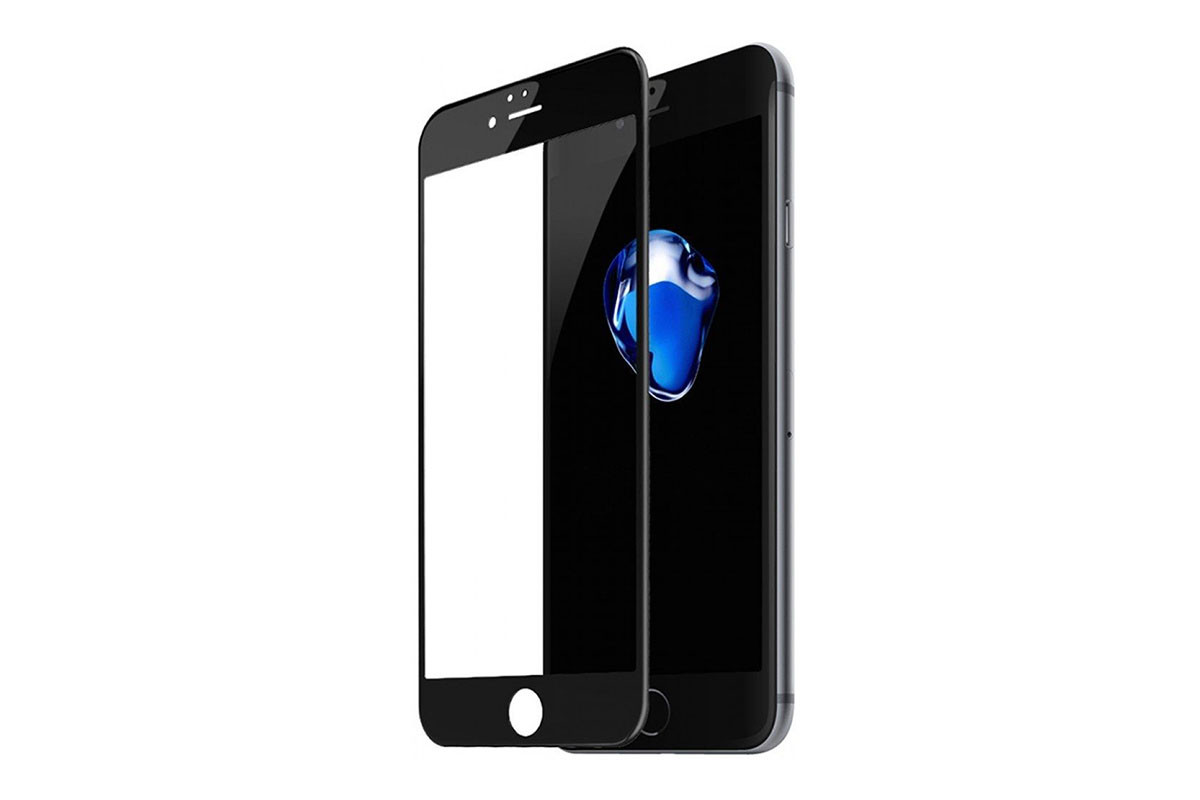 Защитное стекло для iPhone 7/8/Se2020, 2022 9D (Черный)