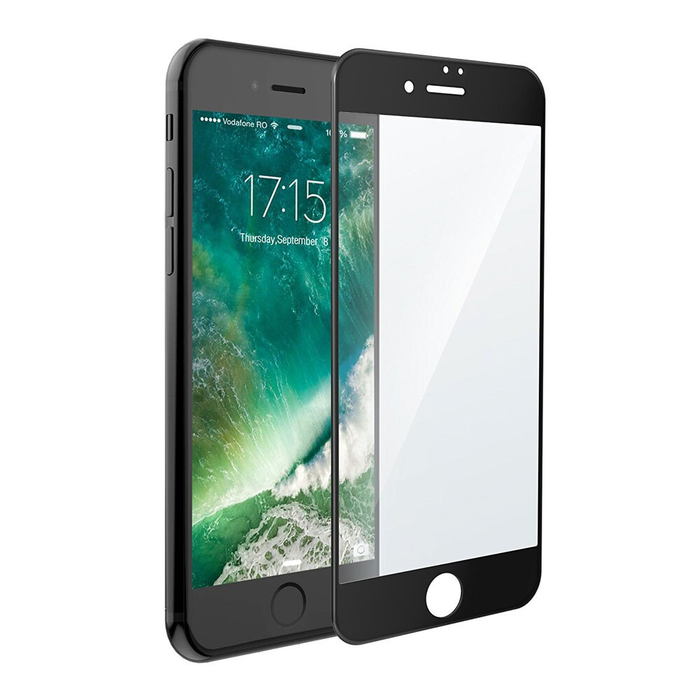 Защитное стекло для iPhone 6/6s 9D (Черный)
