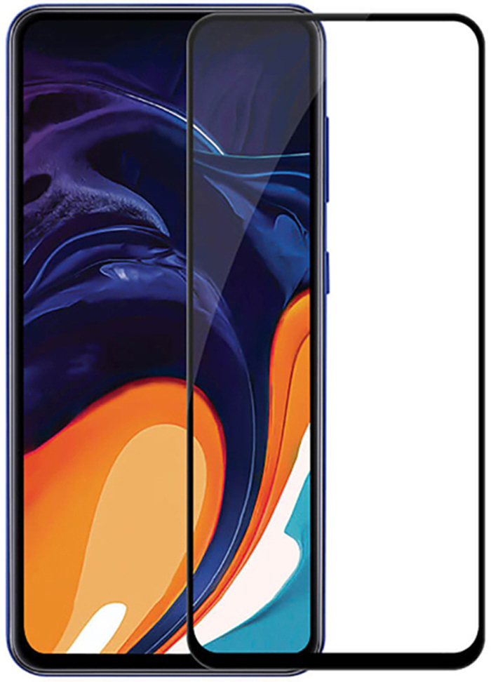 Защитное стекло для Samusng Galaxy A80 (с черной рамкой)