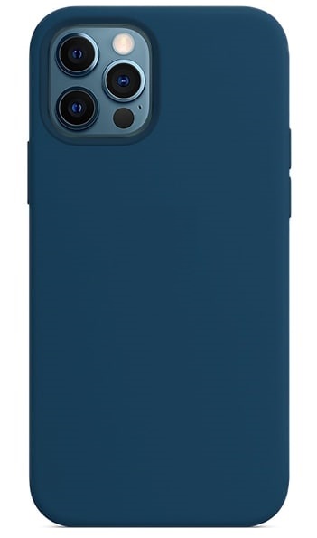 Чехол для Apple iPhone 13 Pro Max Silicone Case (Темно-синий)
