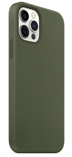 Чехол для Apple iPhone 13 Pro Silicone Case (Темно зеленый)