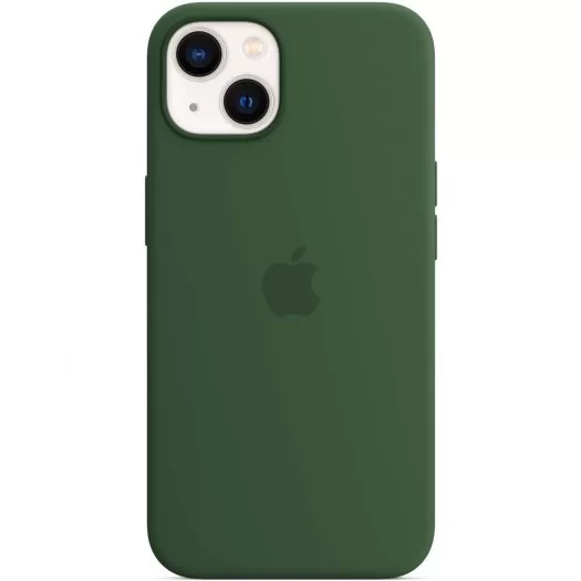 Чехол для Apple iPhone 13 Silicone Case (Темно зеленый)