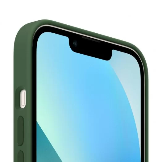 Чехол для Apple iPhone 13 Silicone Case (Темно зеленый)