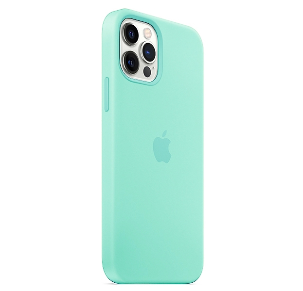 Чехол для Apple iPhone 12 Pro Max Silicone Case (Салатовый)