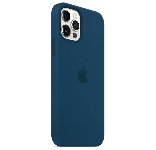 Чехол для Apple iPhone 12 Pro Silicone Case (Темно-синий)