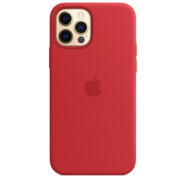 Чехол для Apple iPhone 12 Pro Silicone Case (Красный)