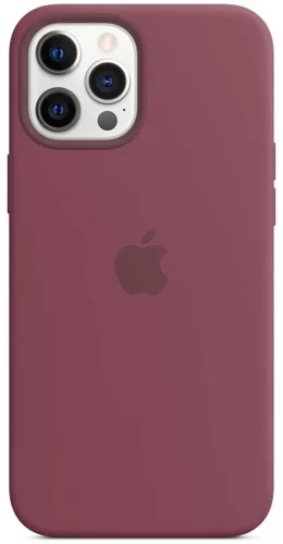 Чехол для Apple iPhone 12 Pro Silicone Case (Бордовый)