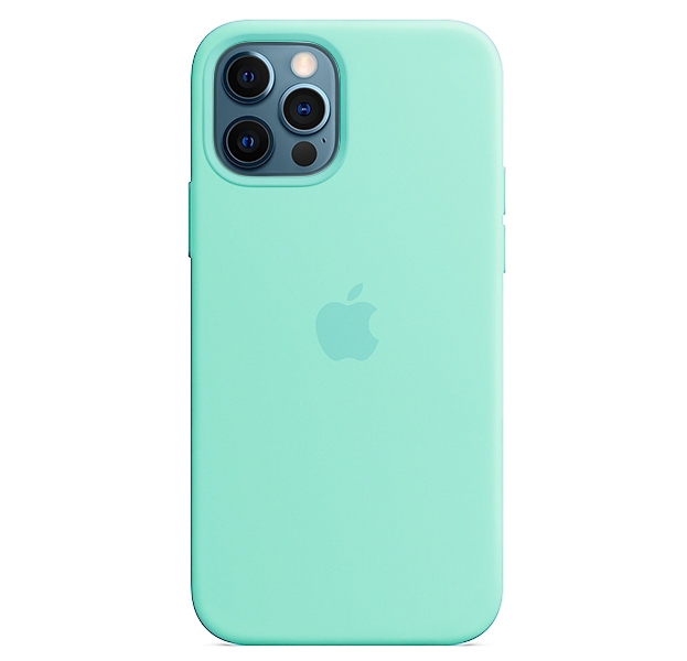 Чехол для Apple iPhone 12 Pro Silicone Case (Салатовый)