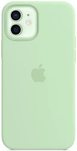 Чехол для Apple iPhone 12 Silicone Case (Салатовый)