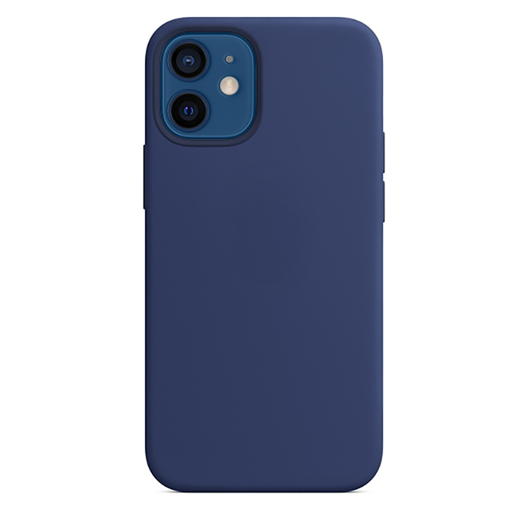 Чехол для Apple iPhone 12 Mini Silicone Case (Темно-синий)