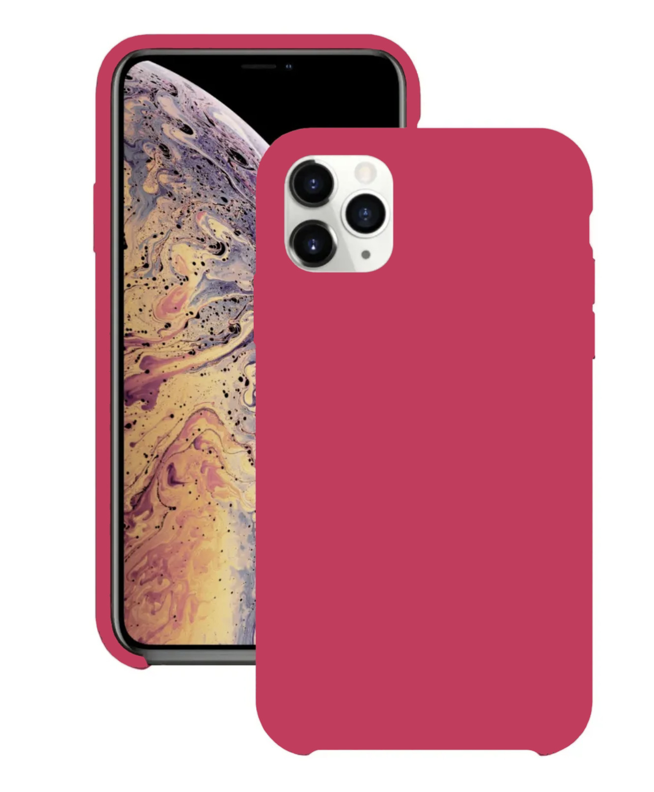 Чехол для Apple iPhone 11 Pro Silicone Case (Бордовый)