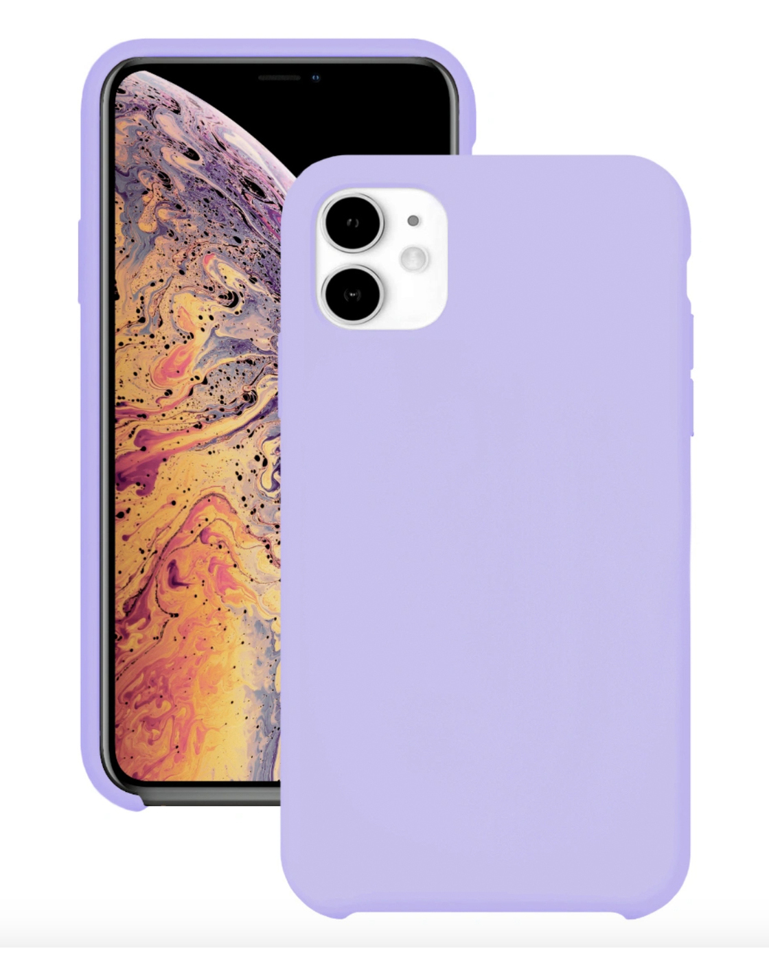 Чехол для Apple iPhone 11 Silicone Case (Лаванда)