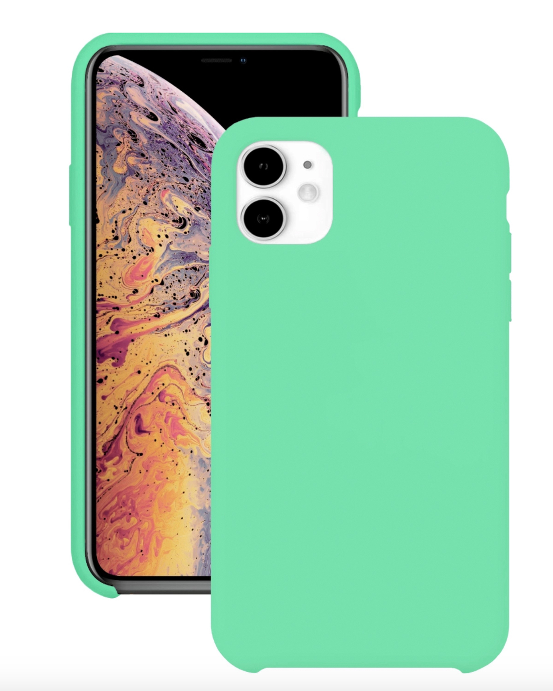 Чехол для Apple iPhone 11 Silicone Case (Салатовый)