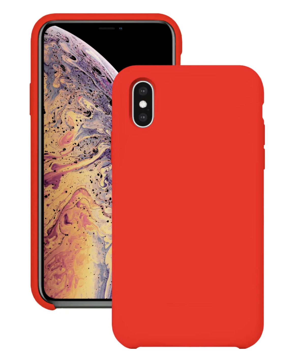 Чехол для Apple iPhone Xs Max Silicone Case (Красный)