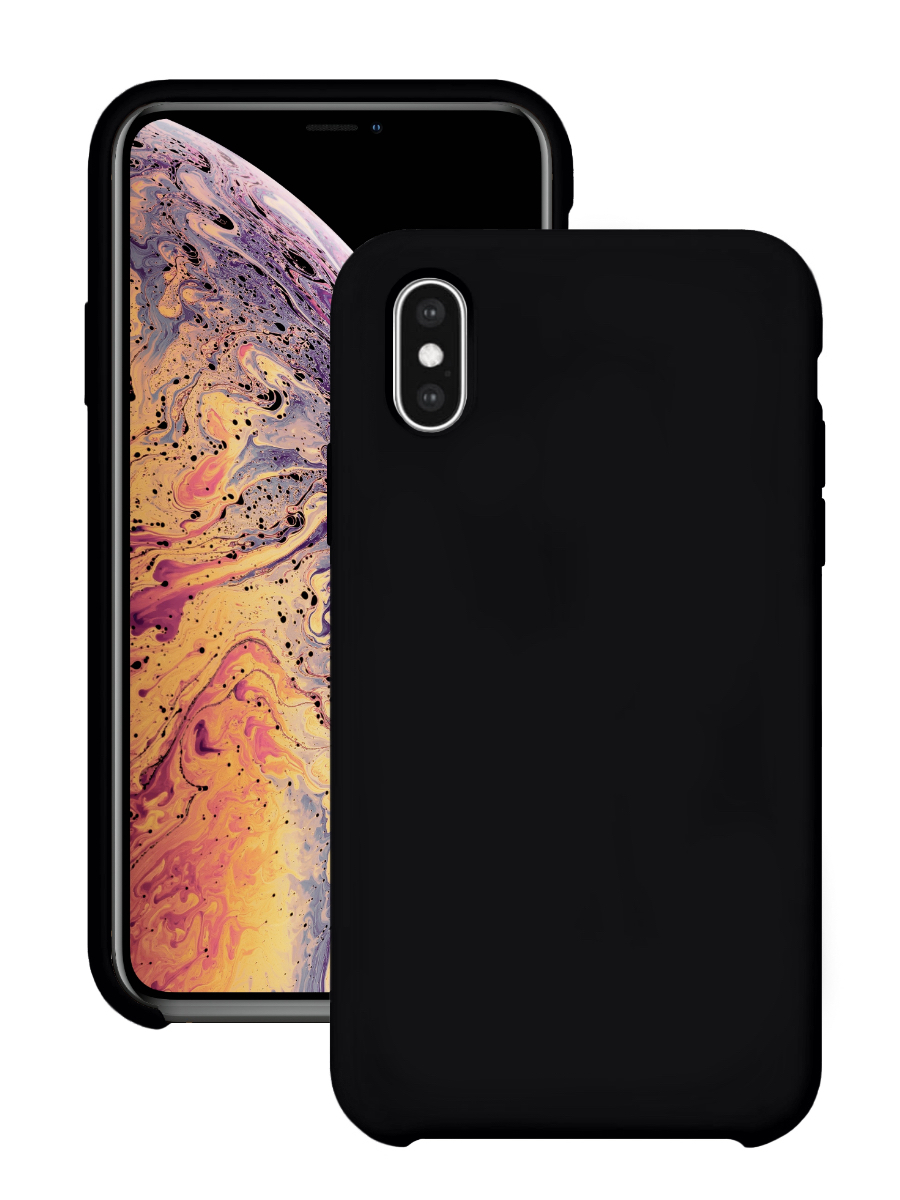 Чехол для Apple iPhone Xs Max Silicone Case (Черный)