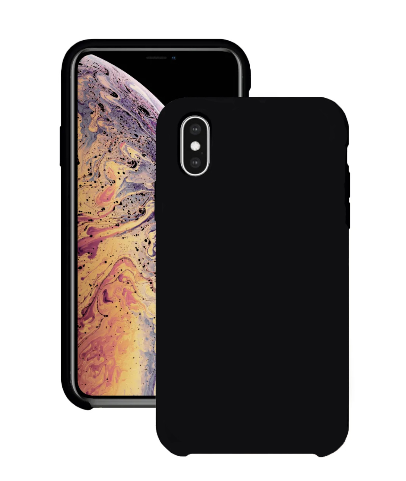 Чехол для Apple iPhone X/Xs Silicone Case (Черный)