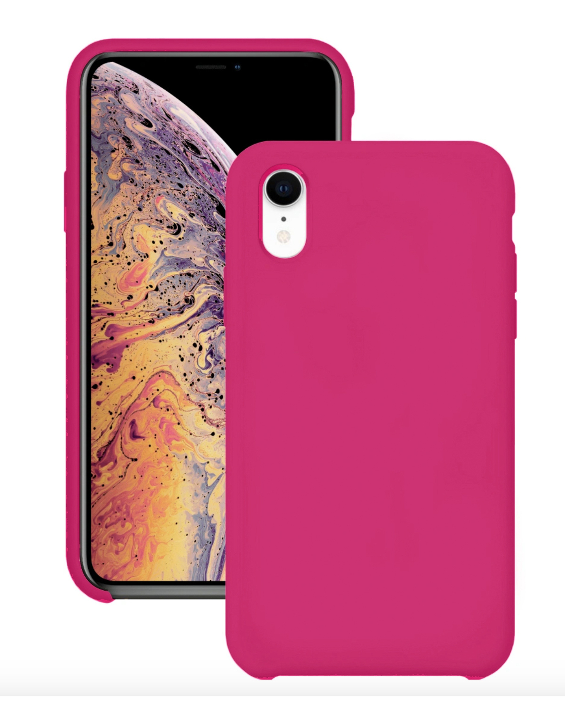 Чехол для Apple iPhone Xr Silicone Case (Бордовый)