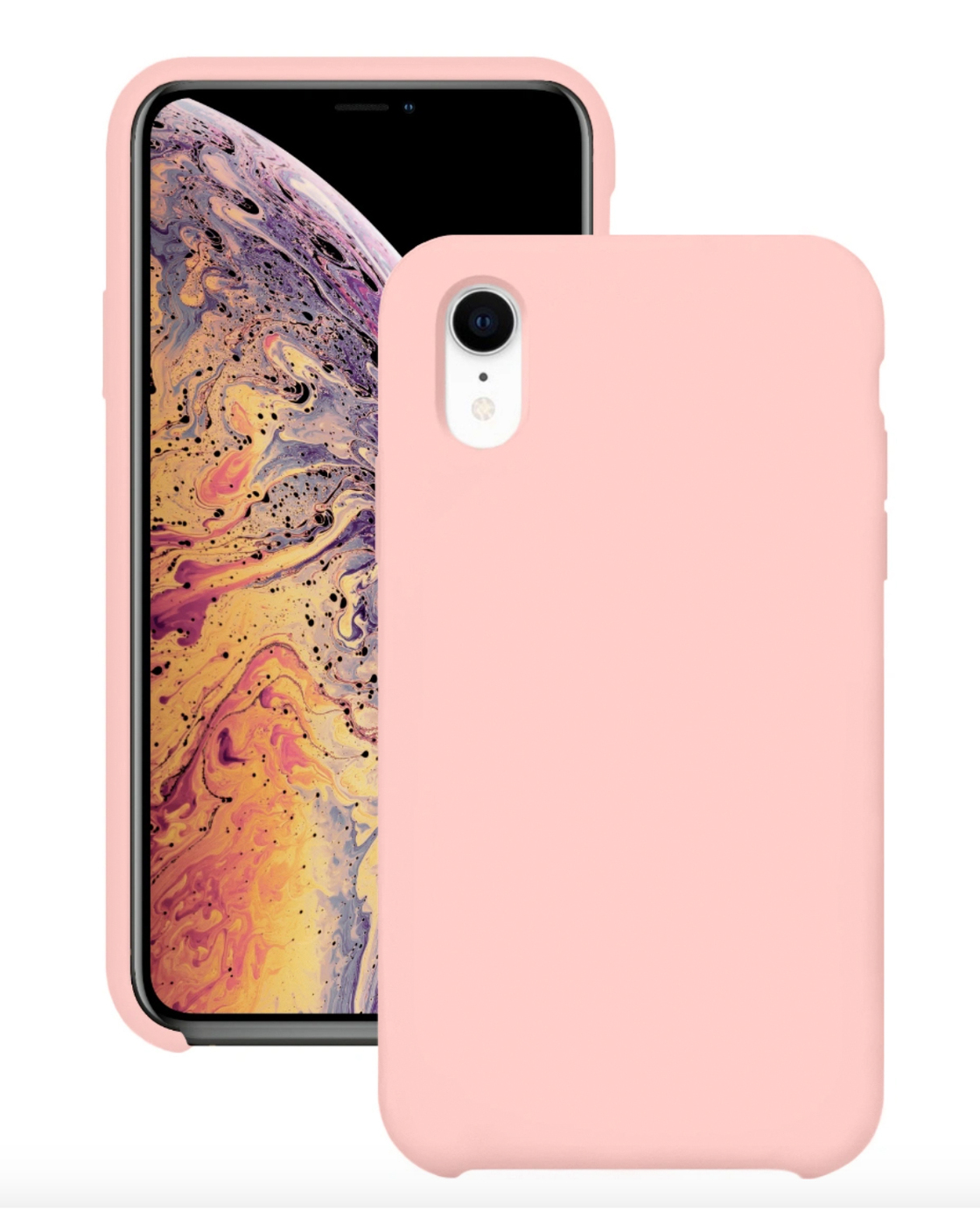 Чехол для Apple iPhone Xr Silicone Case (Розовый песок)