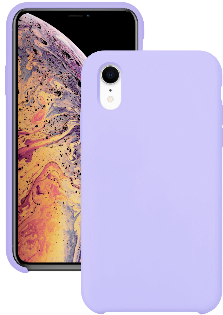 Чехол для Apple iPhone Xr Silicone Case (Лаванда)