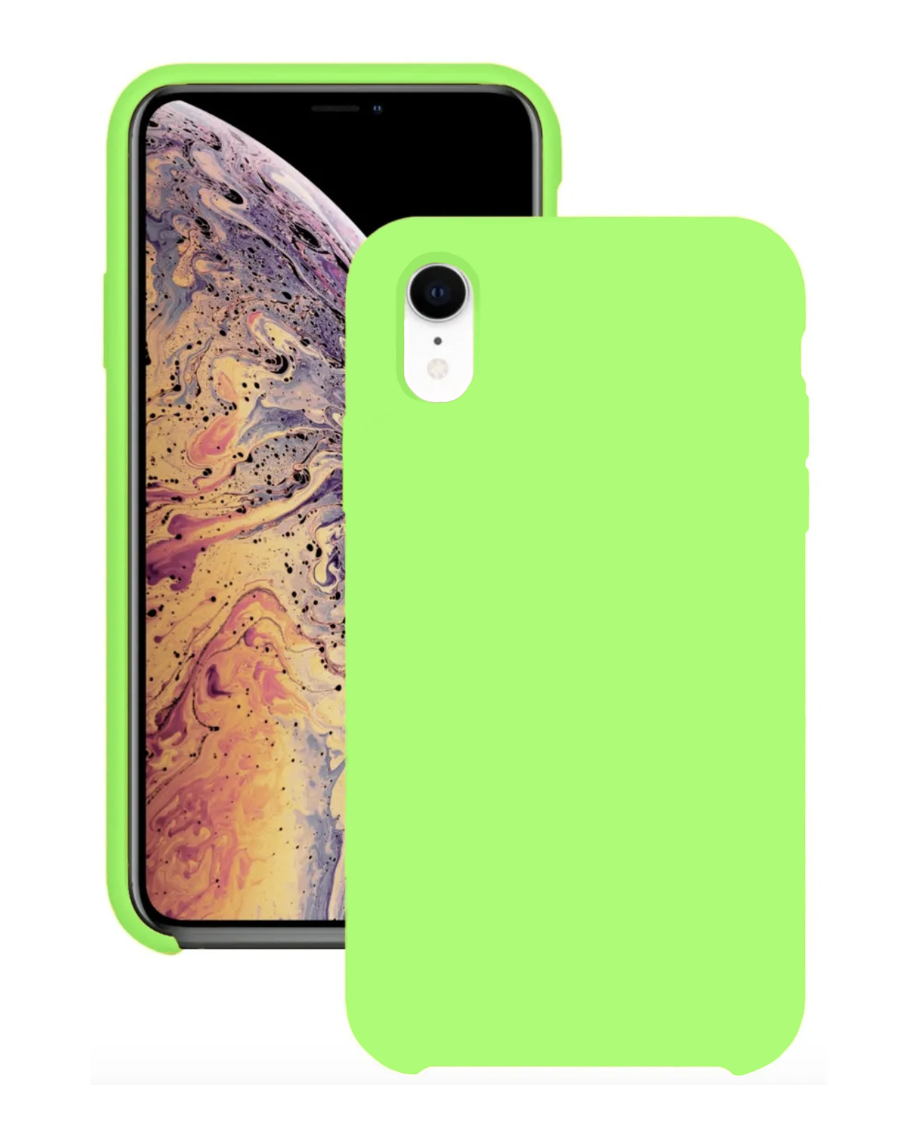 Чехол для Apple iPhone Xr Silicone Case (Салатовый)