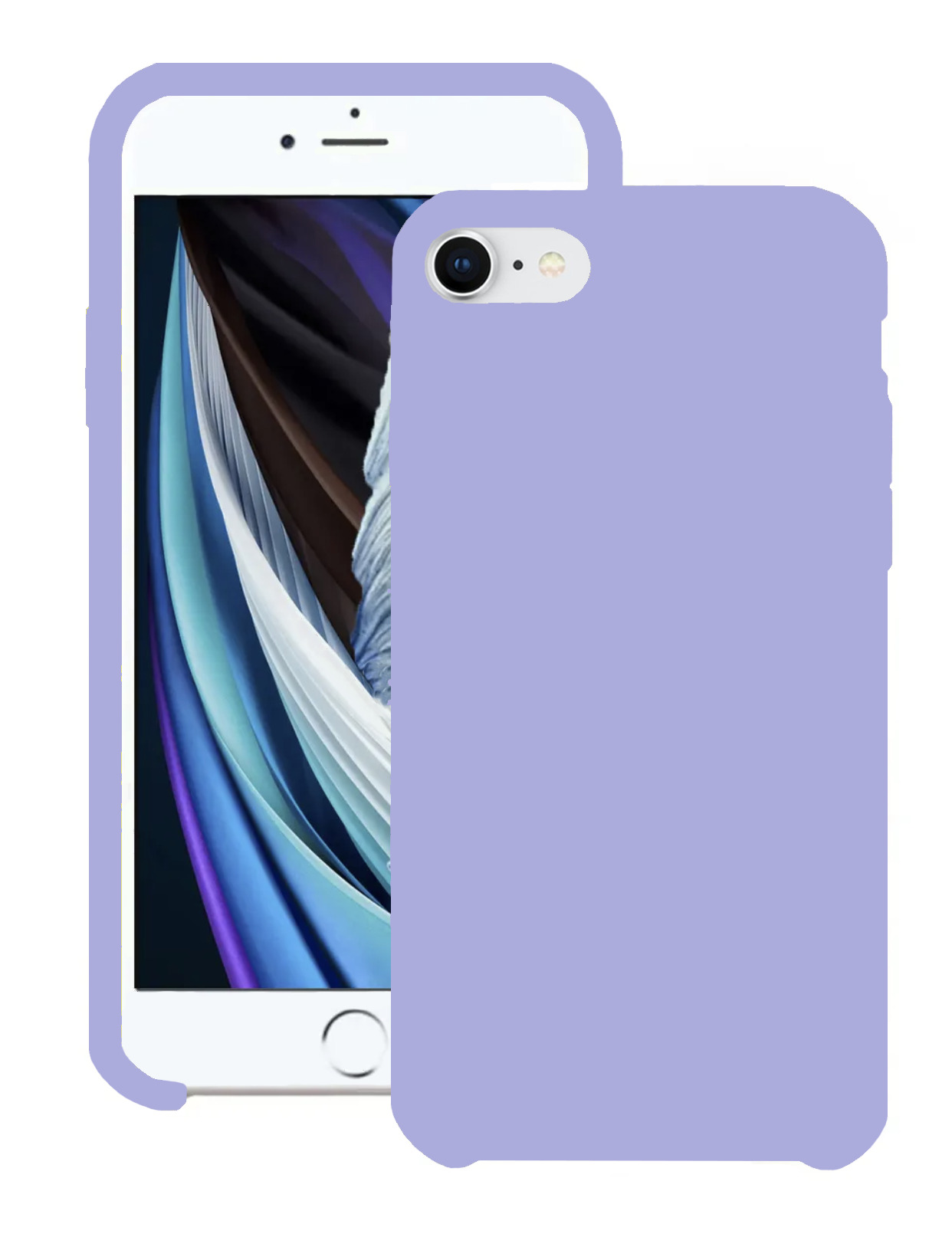 Чехол для Apple iPhone 7/8/Se2020, 2022 Silicone Case (Лаванда)
