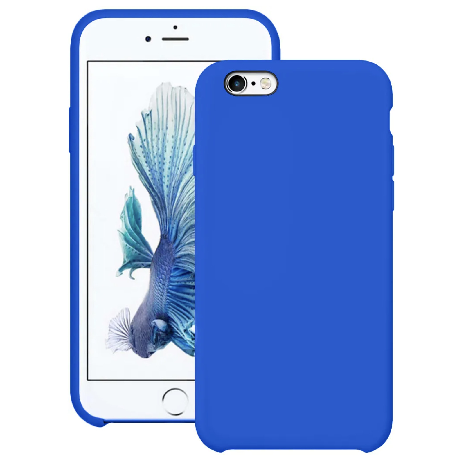Чехол для Apple iPhone 6/6s Silicone Case (Темно-синий)