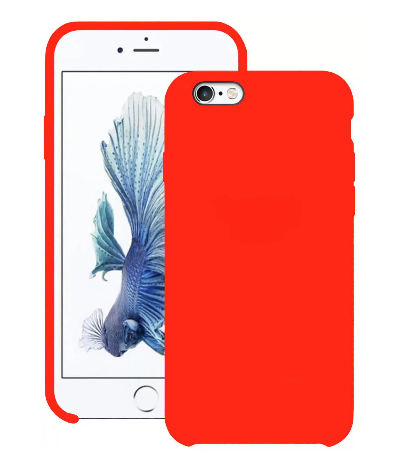 Чехол для Apple iPhone 6/6s Silicone Case (Красный)