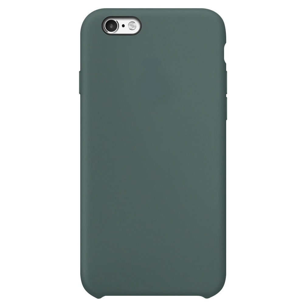Чехол для Apple iPhone 6/6s Silicone Case (Темно зеленый)