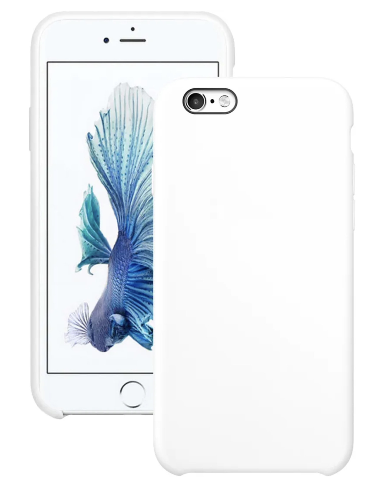 Чехол для Apple iPhone 6/6s Silicone Case (Белый)