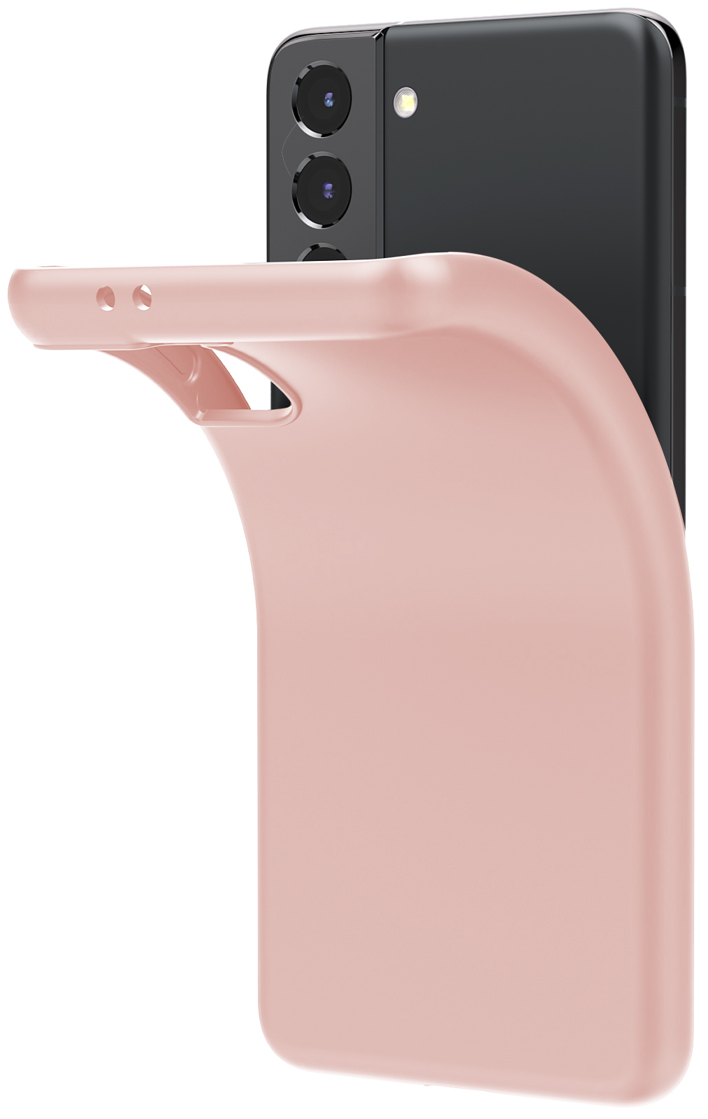 Чехол для Samsung S21 (Розовый)