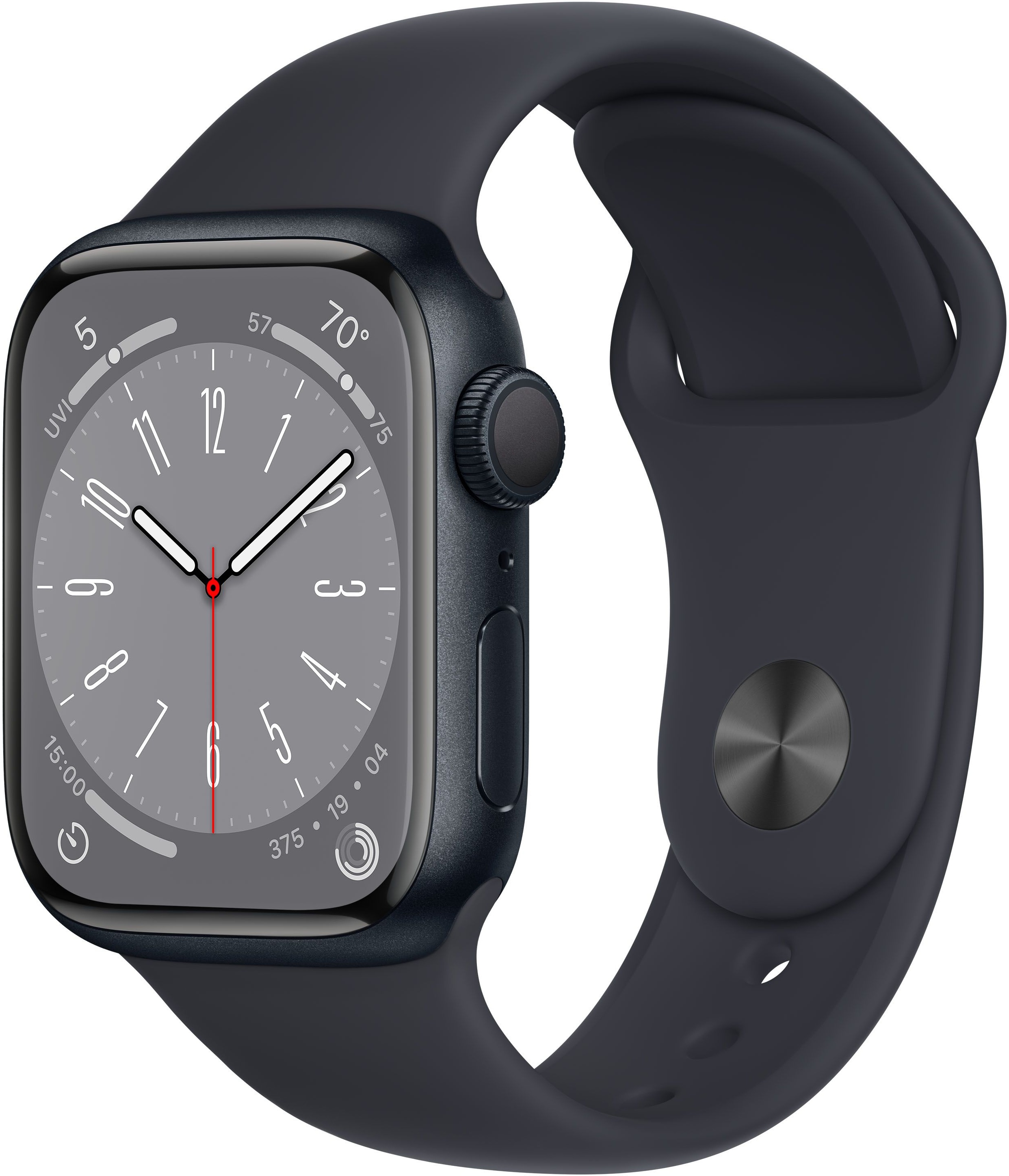 Умные часы Apple Watch Series 8 45 мм Aluminium Case GPS with sport band (Графитовый)