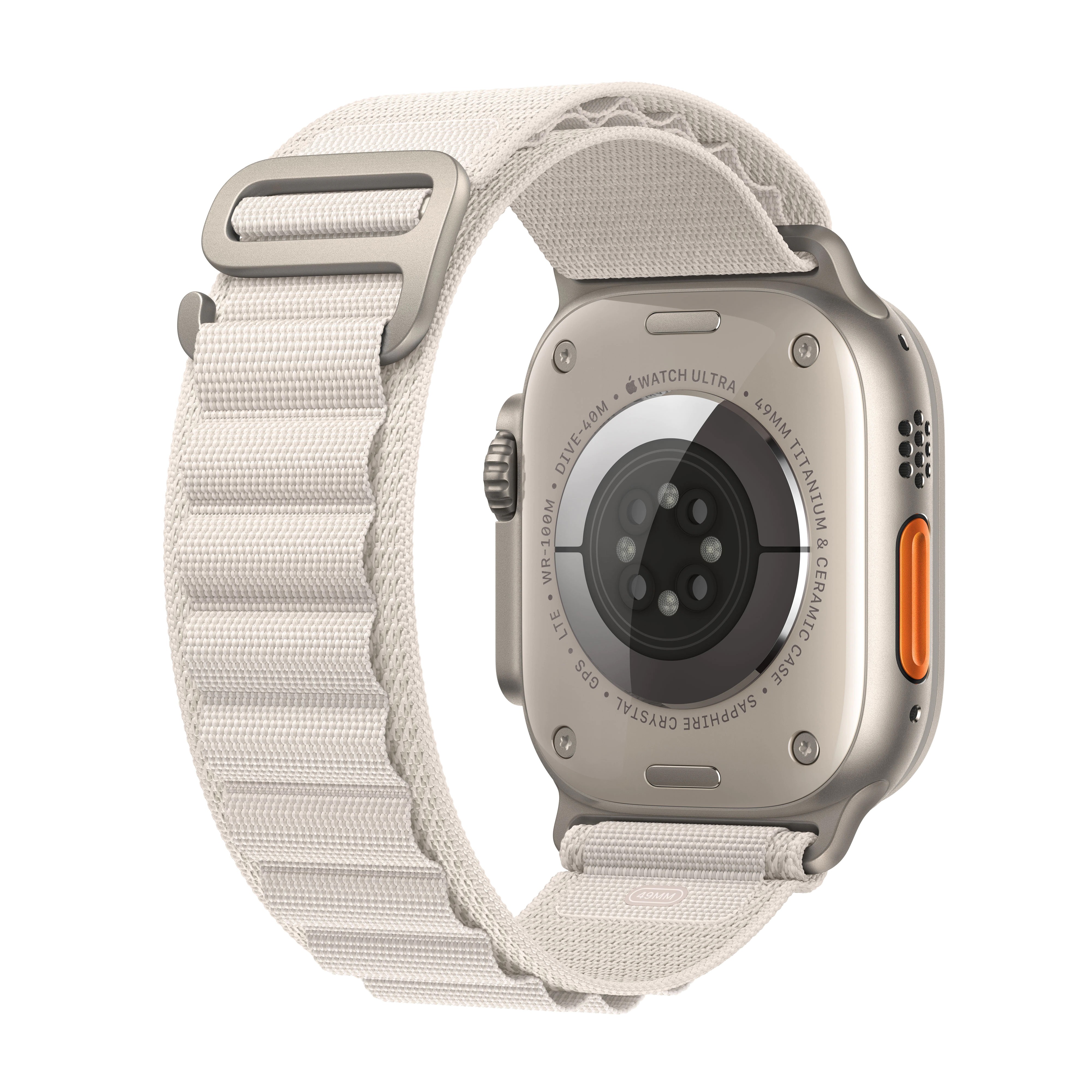Умные часы Apple Watch Ultra 49 мм корпус из титана, ремешок Alpine цвета «сияющая звезда»