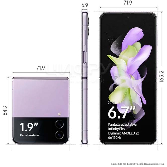 Смартфон Samsung Galaxy Z Flip4 5G 8 ГБ | 128 ГБ (Фиолетовый)