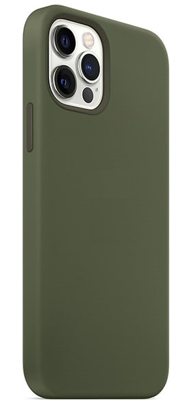 Чехол для Apple iPhone 14 Plus Silicone Case (Тёмно-зелёный)