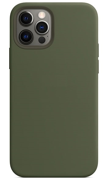 Чехол для Apple iPhone 14 Plus Silicone Case (Тёмно-зелёный)