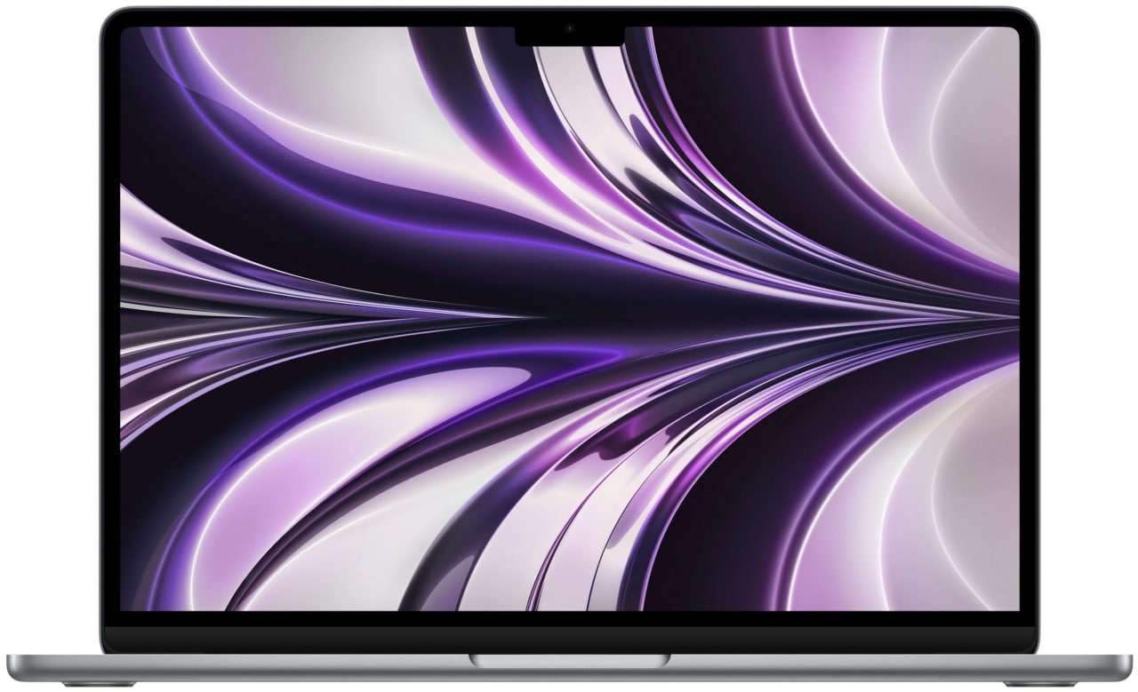 Ноутбук Apple MacBook Air 2022 13.6" (2560x1664, Apple M2, SSD 256 ГБ, Apple graphics 8-core) Серый космос MLXW3