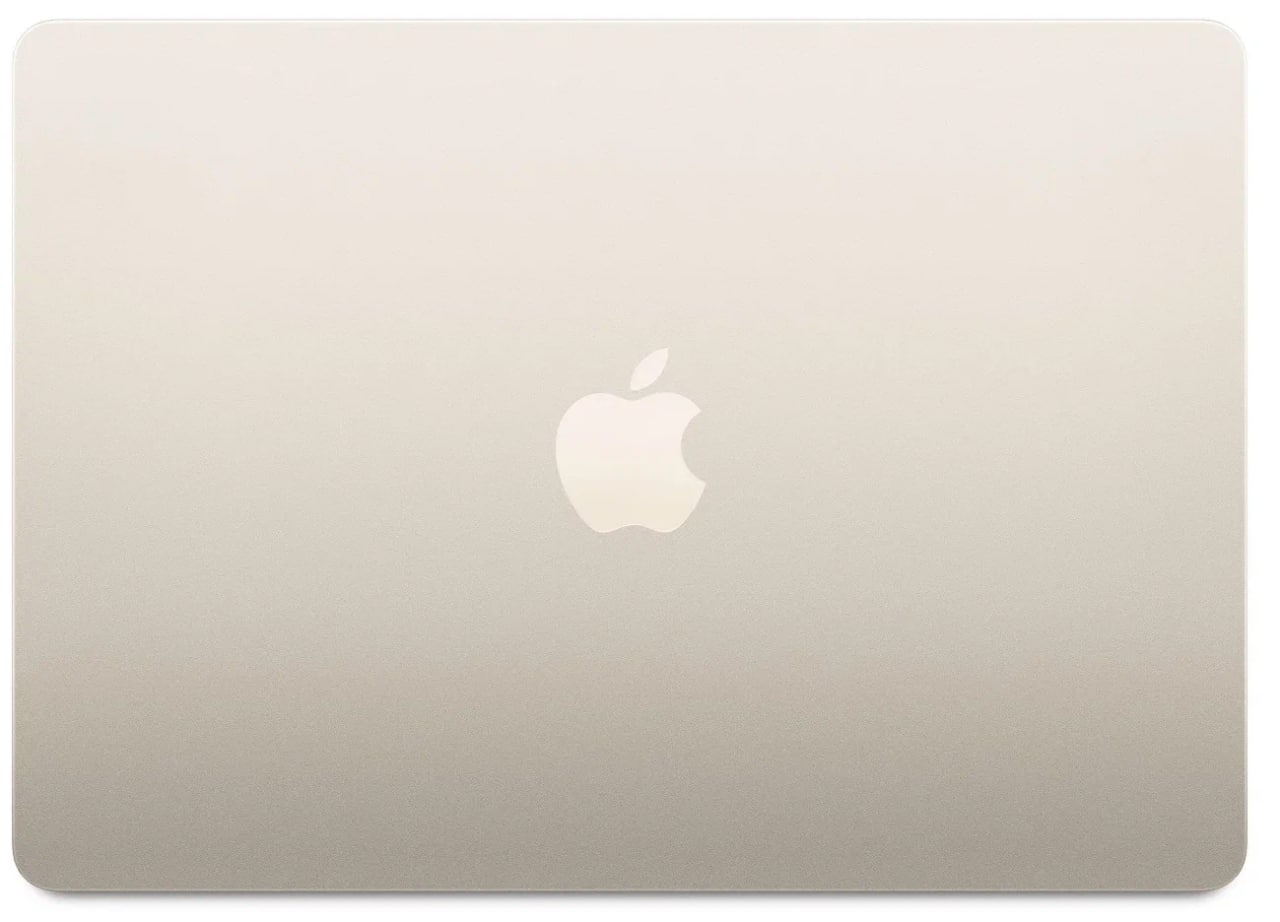 Ноутбук Apple MacBook Air 2022 13.6&quot; (2560x1664, Apple M2, SSD 256 ГБ, Apple graphics 8-core) Сияющая звезда MLY13