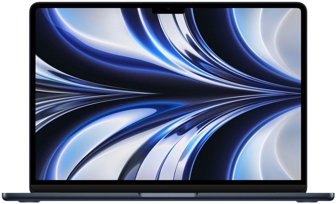 Ноутбук Apple MacBook Air 2022 13.6" (2560x1664, Apple M2, SSD 256 ГБ, Apple graphics 8-core) Тёмная ночь MLY33