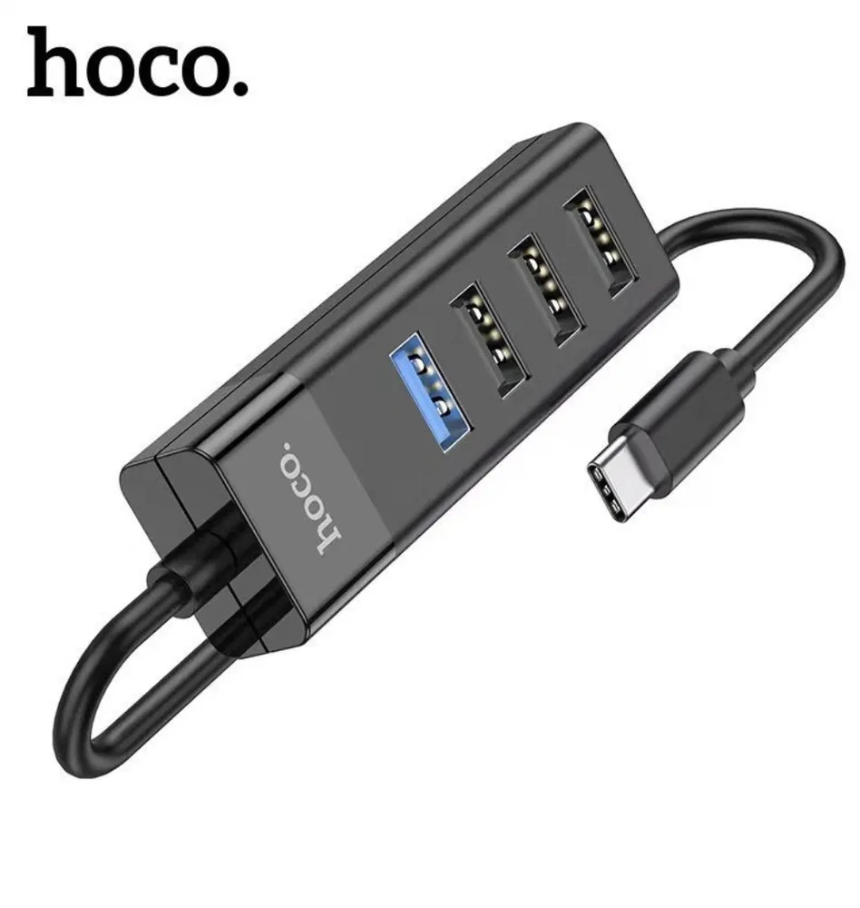 USB-C HUB Разветвитель для компьютеров на 4 порта HOCO HB25
