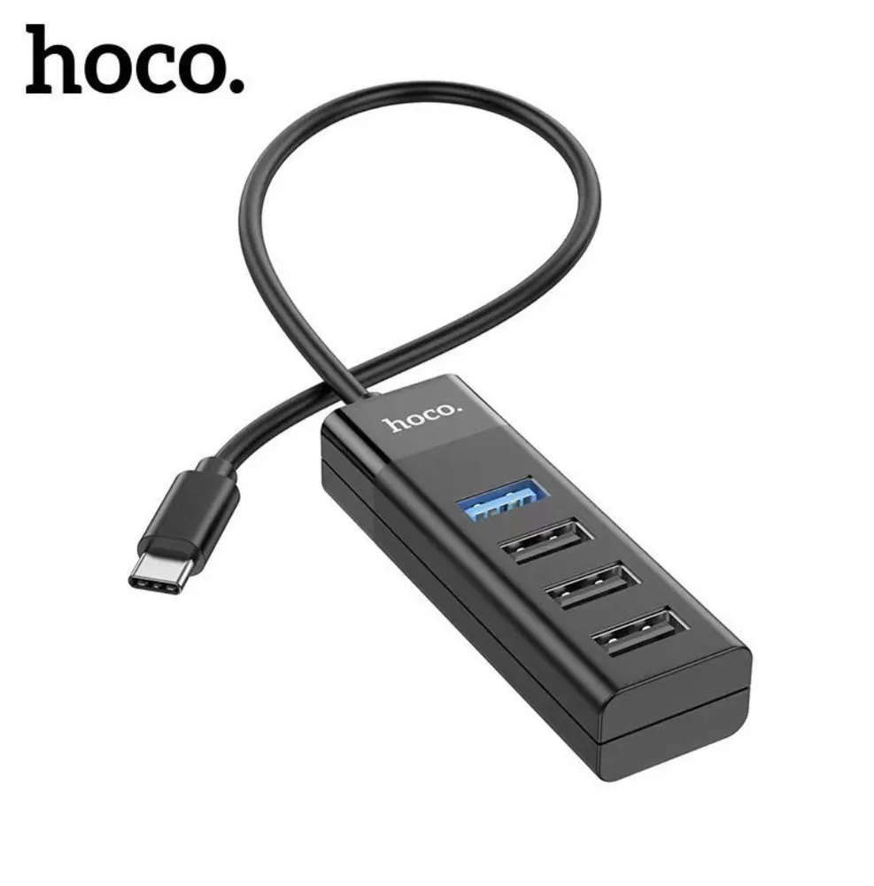 USB-C HUB Разветвитель для компьютеров на 4 порта HOCO HB25