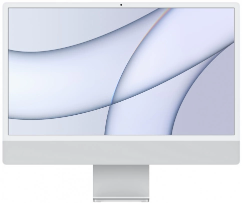 Моноблок Apple iMac M1 24" (2021) MGTF3 (8C/7C GPU, 8Gb, SSD 256Gb), Серебристый