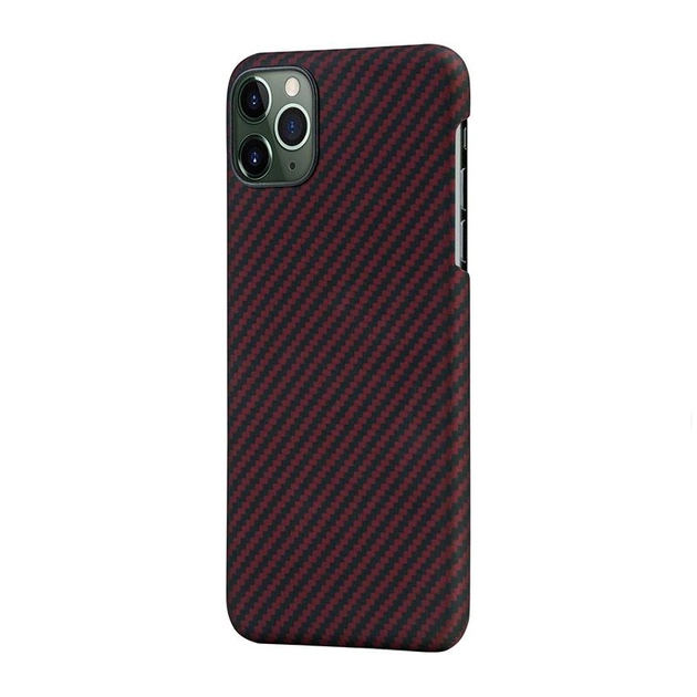 Чехол PITAKA MagEZ Case для iPhone 11 Pro, чёрно/красный (полоска)