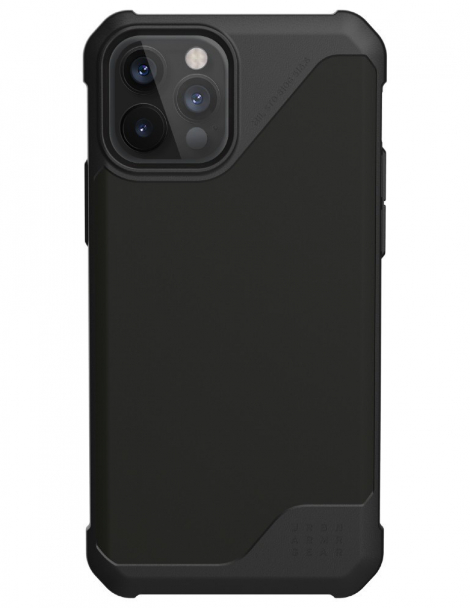 Чехол Uag для iPhone 12 Pro Max 6.7" серия Metropolis LT PU полиуретан, цвет черный (Black)