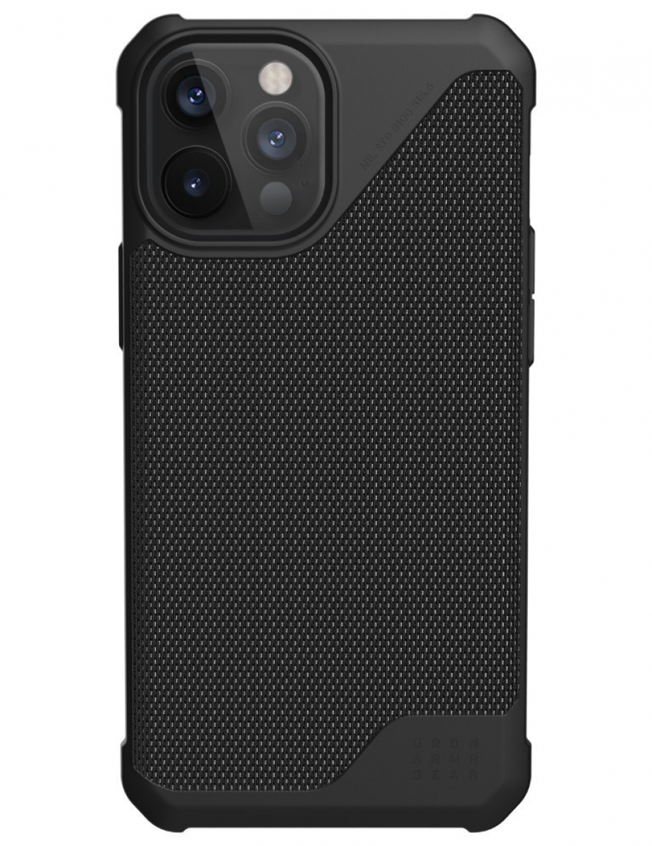 Чехол Uag для iPhone 12 Pro Max 6.7" серия Metropolis LT ткань Armortex, цвет черный (Black-Armortex)