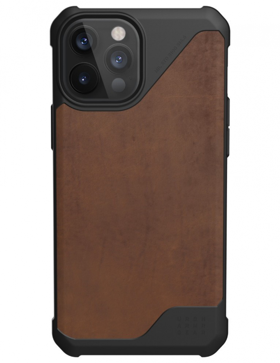 Чехол Uag Metropolis LT кожа для iPhone 12 Pro Max 6.7" коричневый (Brown)