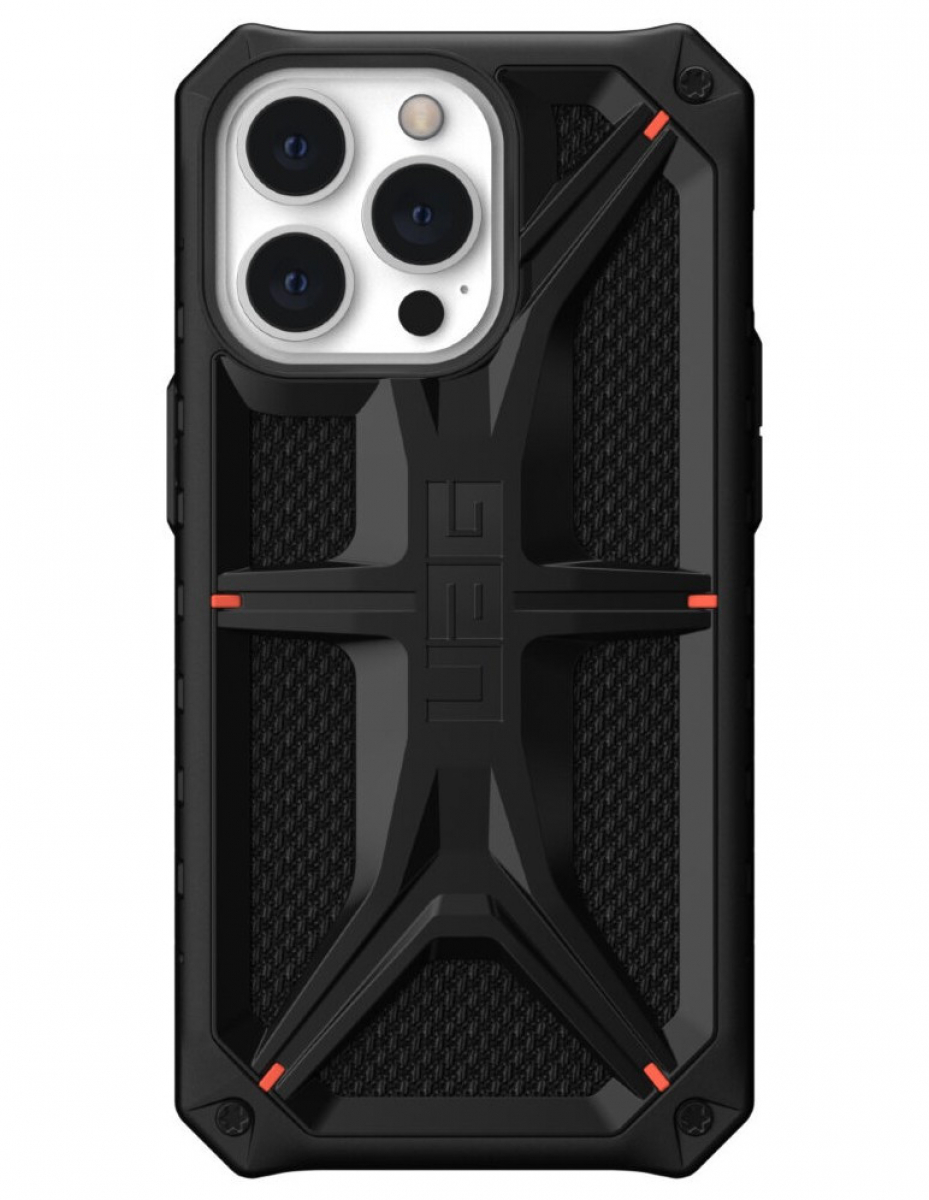 Чехол Uag Monarch для iPhone 13 Pro 6.1" чёрный (Kevlar-Black)