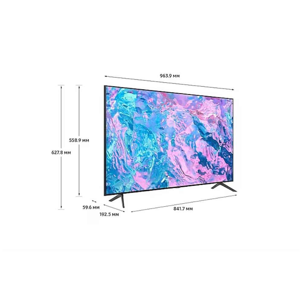 Телевизор ЖК 43" Samsung UE43CU7100UXRU черный