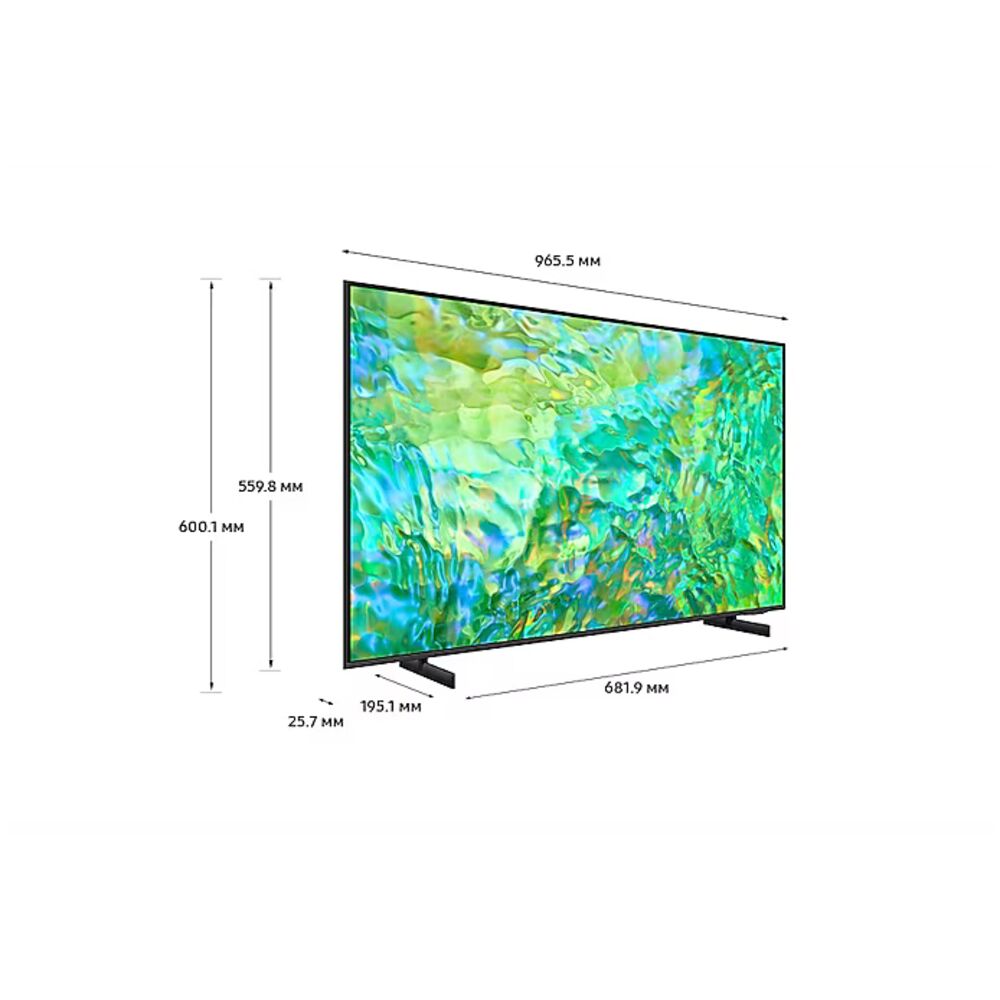 Телевизор ЖК 43" Samsung UE43CU8000UXRU черный